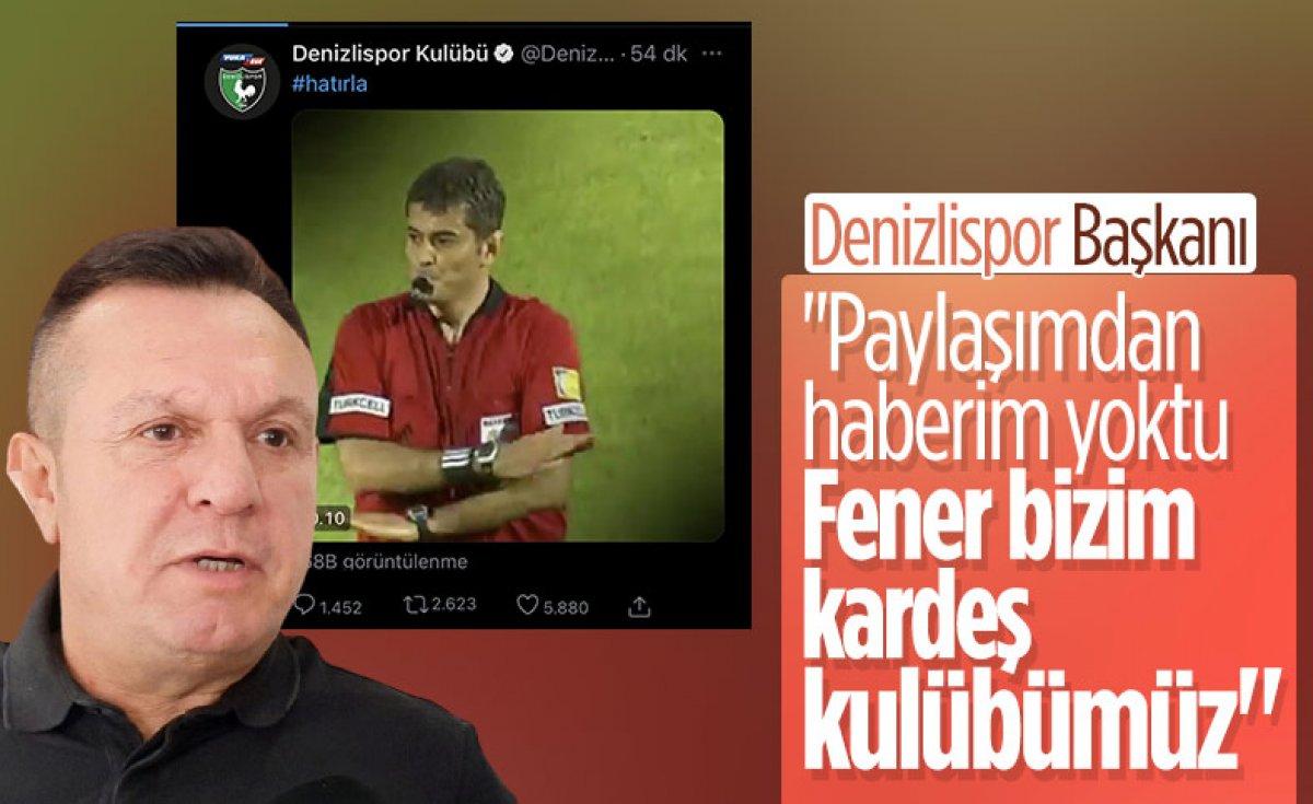Fenerbahçe, Denizlispor'a gönderme yaptı