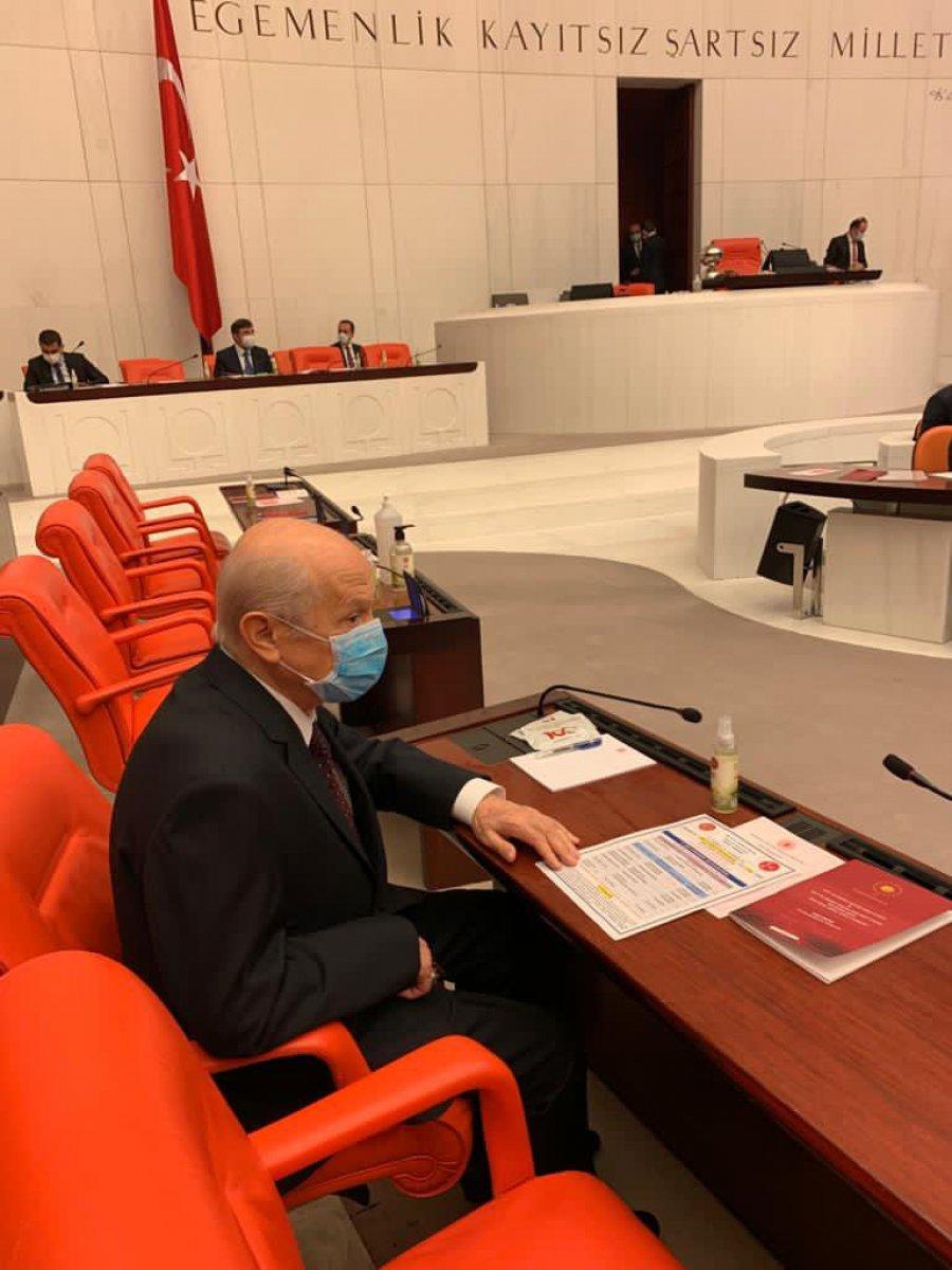 Devlet Bahçeli, 2021 bütçe görüşmeleri için Meclis'te