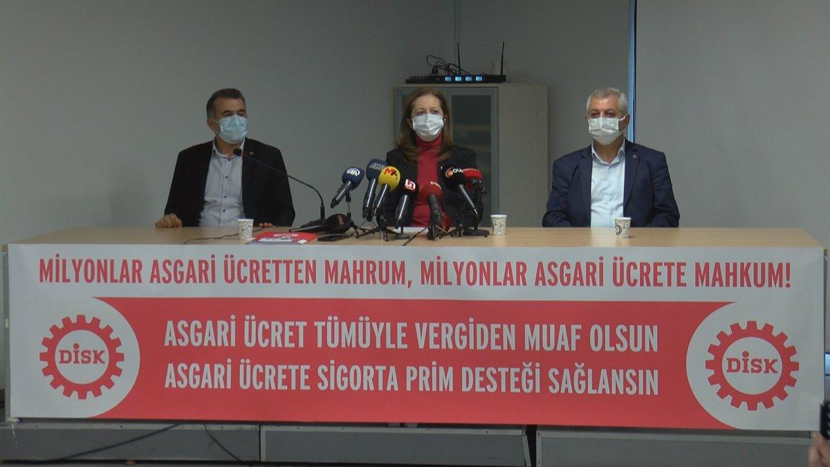 DİSK, 2021 asgari ücret önerisini açıkladı