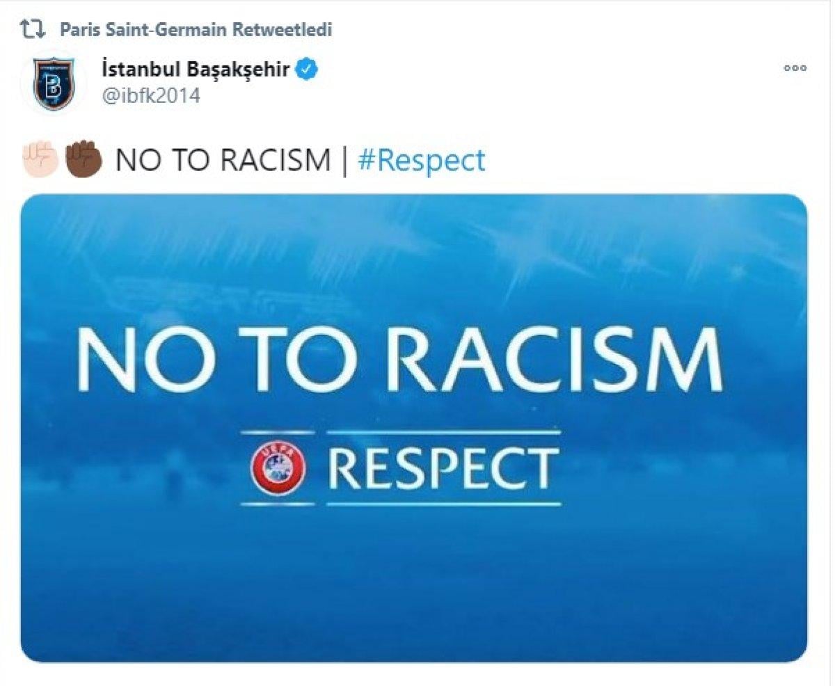 PSG - Başakşehir, maçına ırkçılık sebebiyle ara verildi