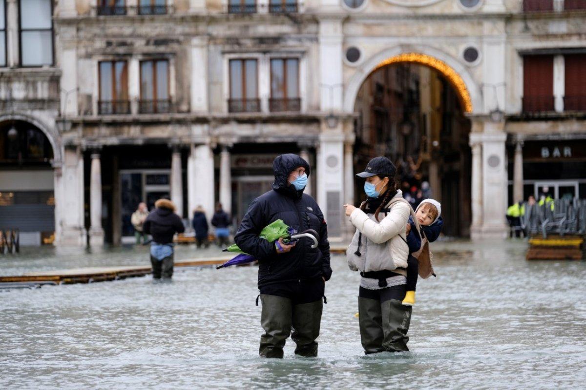 Venedik sular altında kaldı