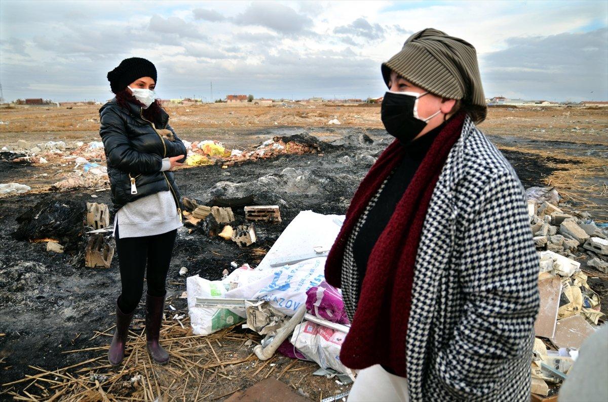 Konya'da ateşe verilen kulübedeki 9 yavru köpek öldü