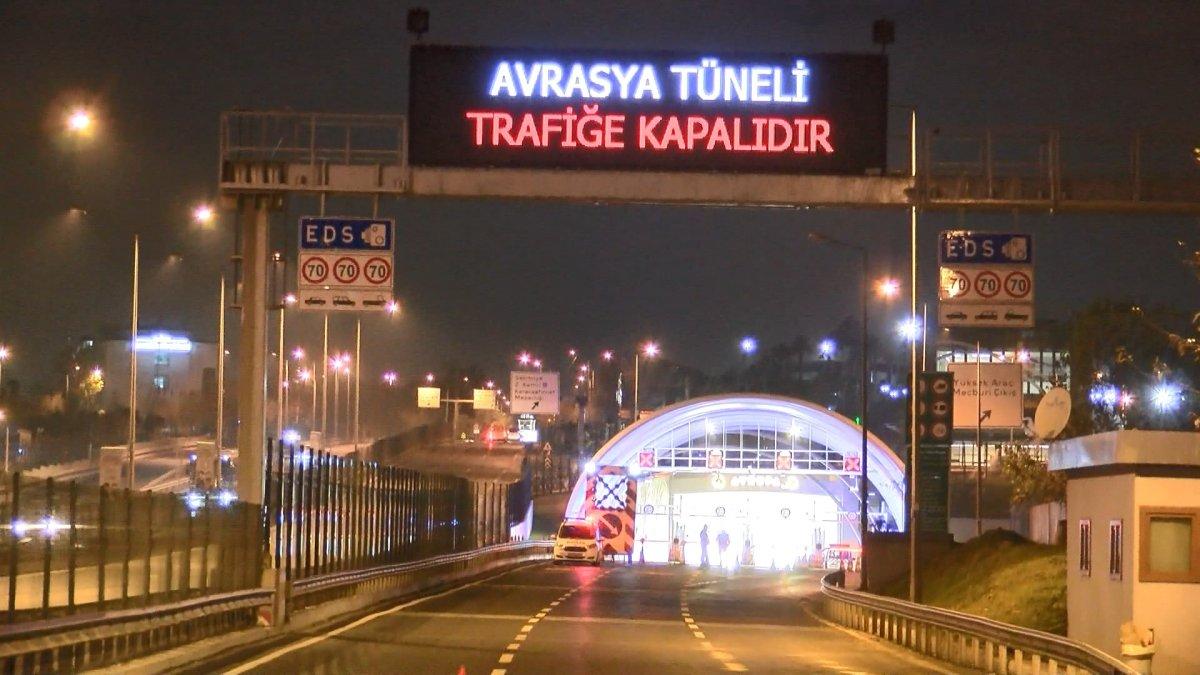 Avrasya Tüneli'nde yangın tatbikatı