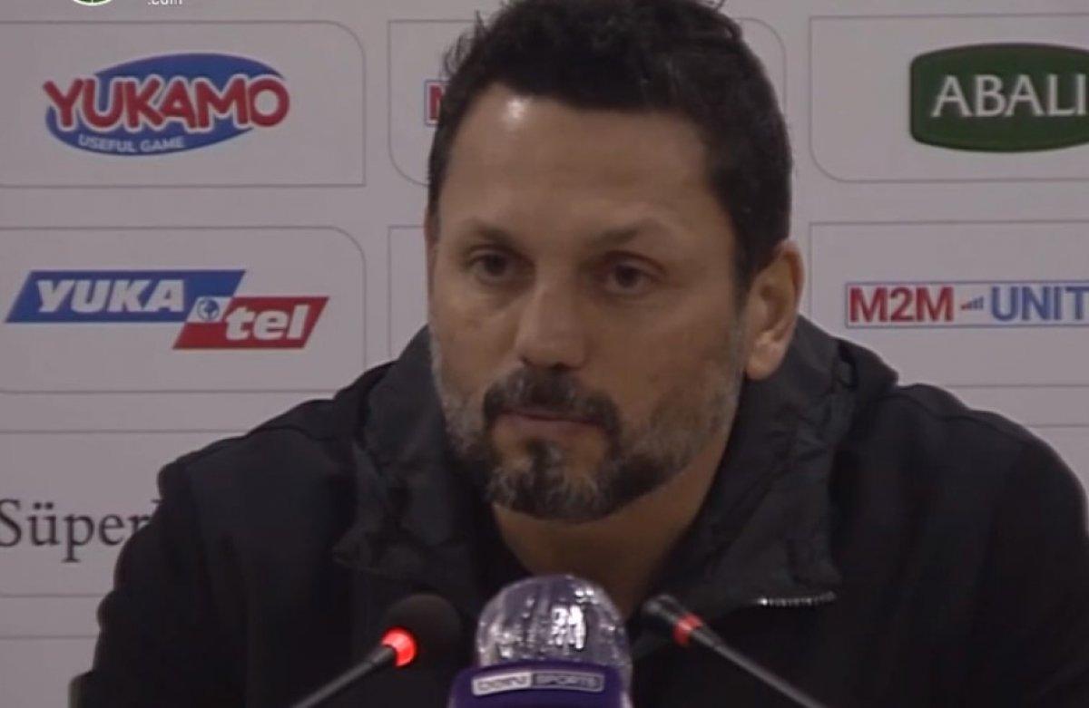 Erol Bulut: Beşiktaş maçında vurduklarımız gol olsaydı maç 6-4 biterdi