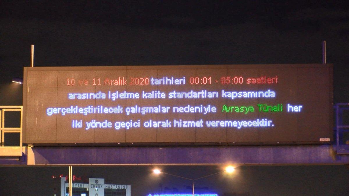 Avrasya Tüneli'nde yangın tatbikatı