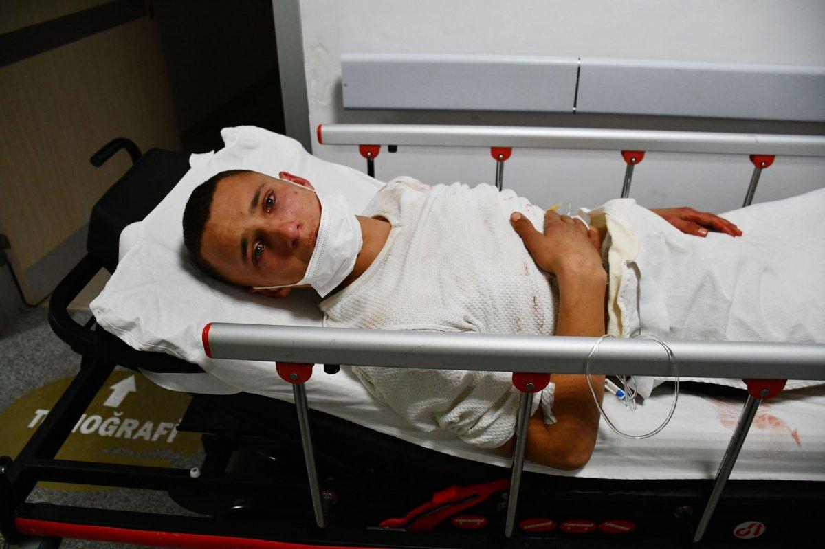 Aksaray'da 3 yerinden bıçakla yaralanan gençten şaşırtan cevap