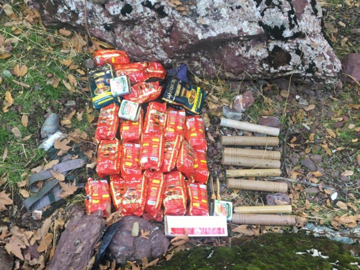 Hakurk ve Avaşin bölgelerinde PKK'ya ait silah ve mühimmat ele geçirildi