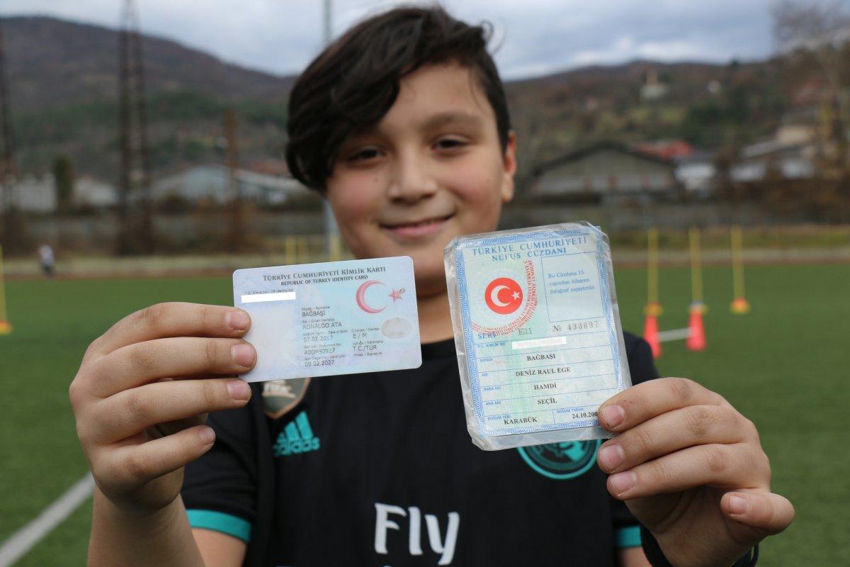 Karabük'te çocuklarına hayranı olduğu Real Madridli yıldızların isimlerini verdi