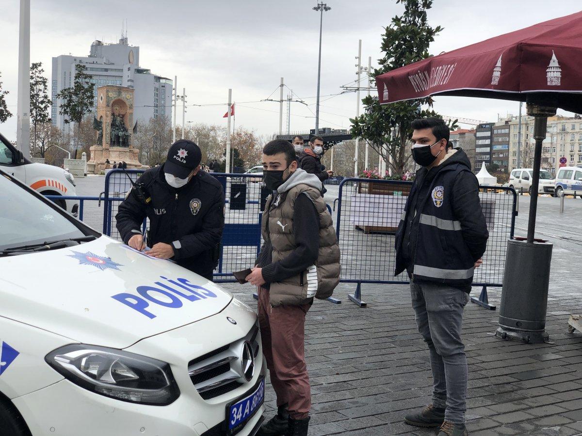 Kısıtlamada Bağcılar'dan Taksim'e gezmeye geldi: Sıkıldım