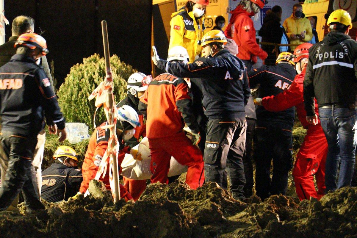Ankara'da şantiye alanında toprak kayması: 2 işçi öldü