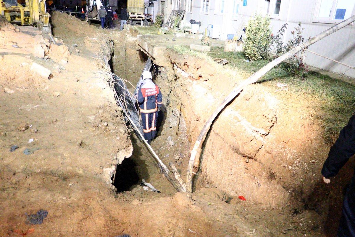 Ankara'da şantiye alanında toprak kayması: 2 işçi öldü