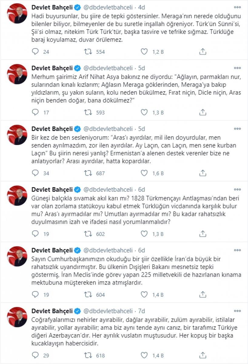 Devlet Bahçeli: Ermenistan'ın başı 44 günde ezilmiştir