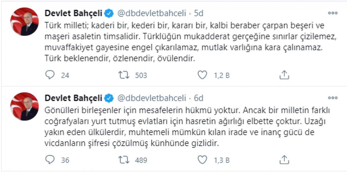Devlet Bahçeli: Ermenistan'ın başı 44 günde ezilmiştir