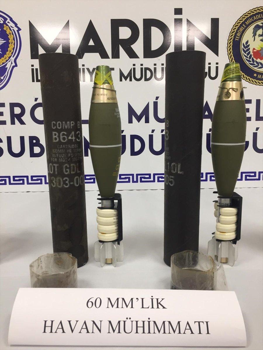 Mardin'de PKK'ya ait havan rampası ve mühimmatları bulundu