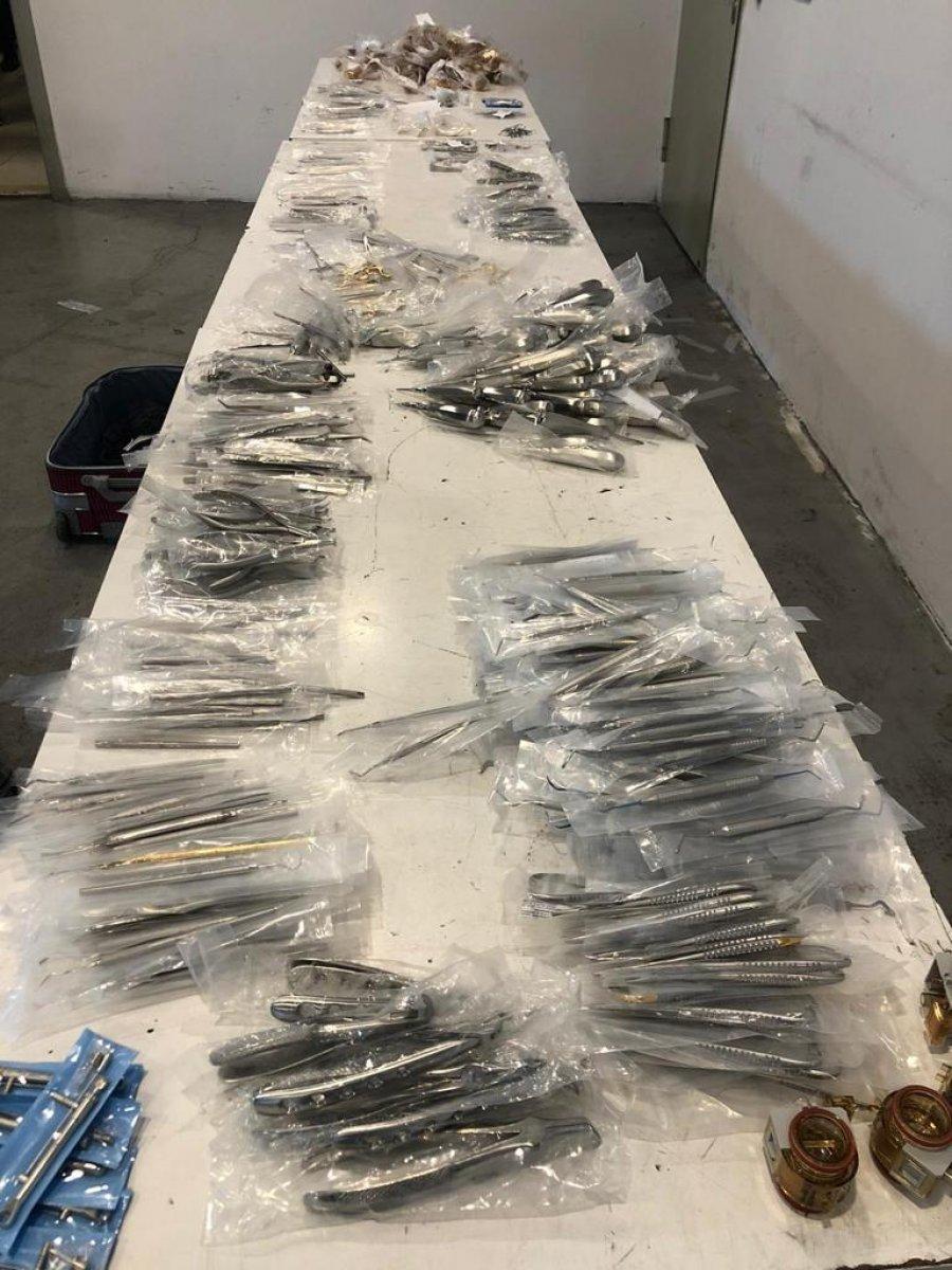 Sarp Sınır Kapısı'nda 1051 diş hekimliği malzemesi ele geçirildi