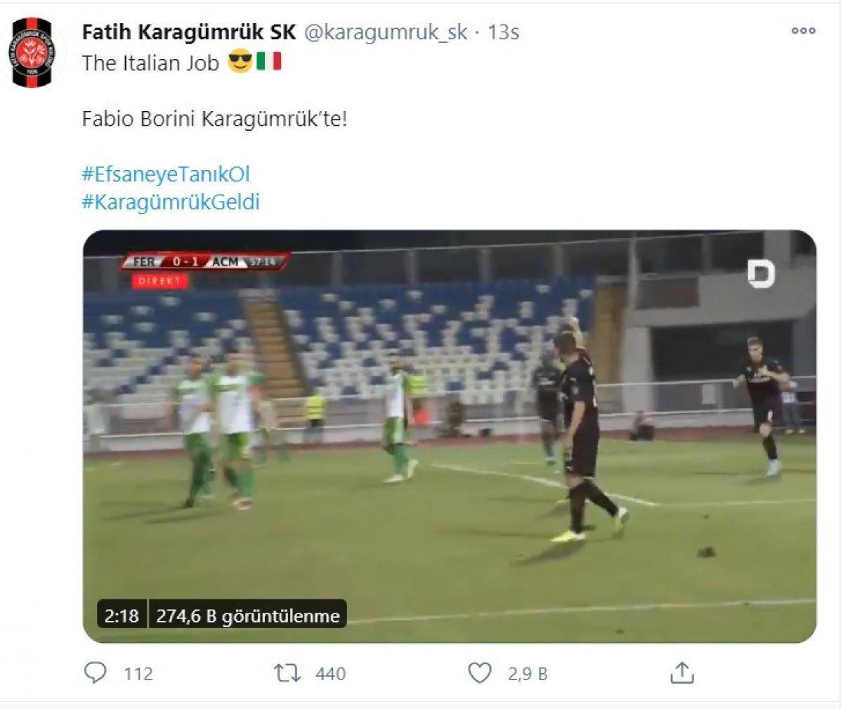 Fatih Karagümrük, eski Milanlı Fabio Borini'yi transfer etti