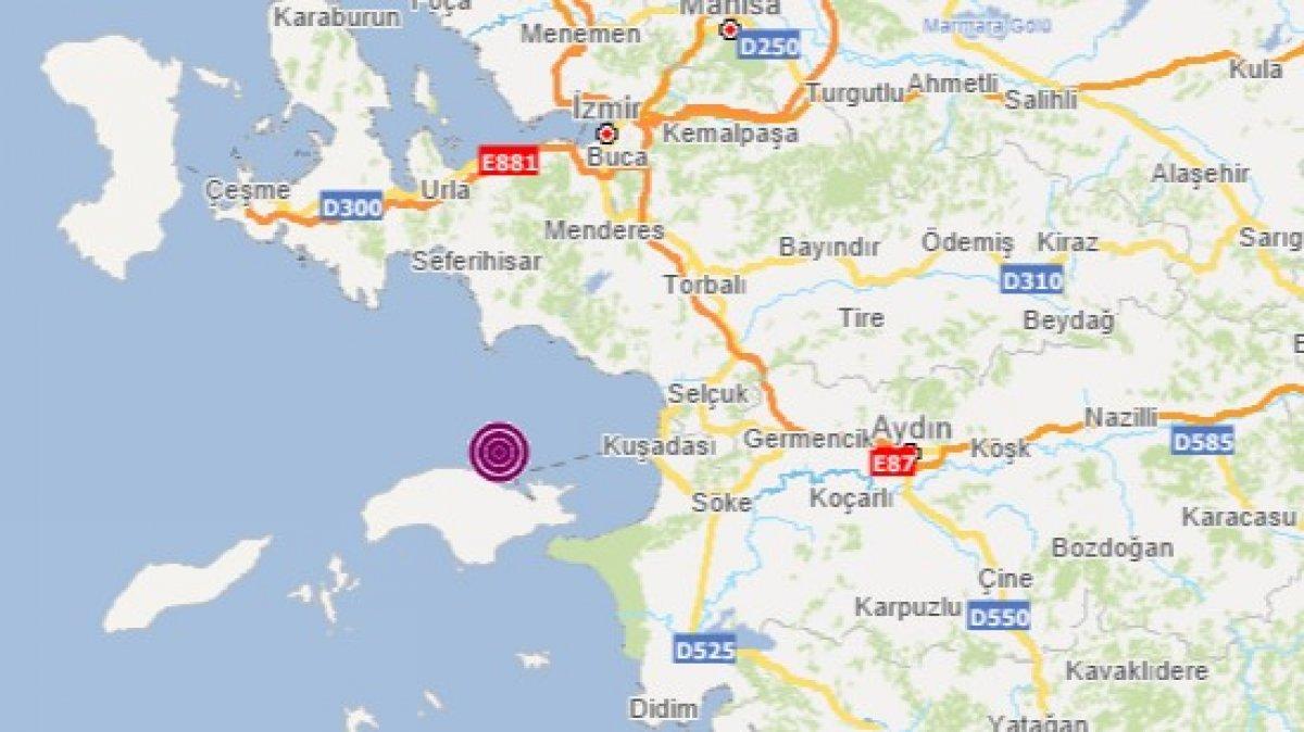 Kuşadası’nda 4.0 büyüklüğünde deprem