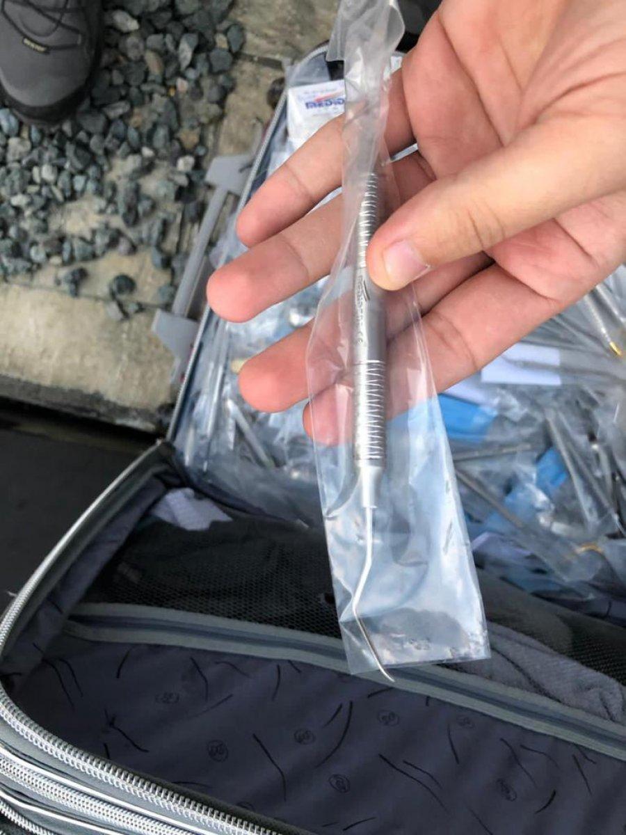 Sarp Sınır Kapısı'nda 1051 diş hekimliği malzemesi ele geçirildi
