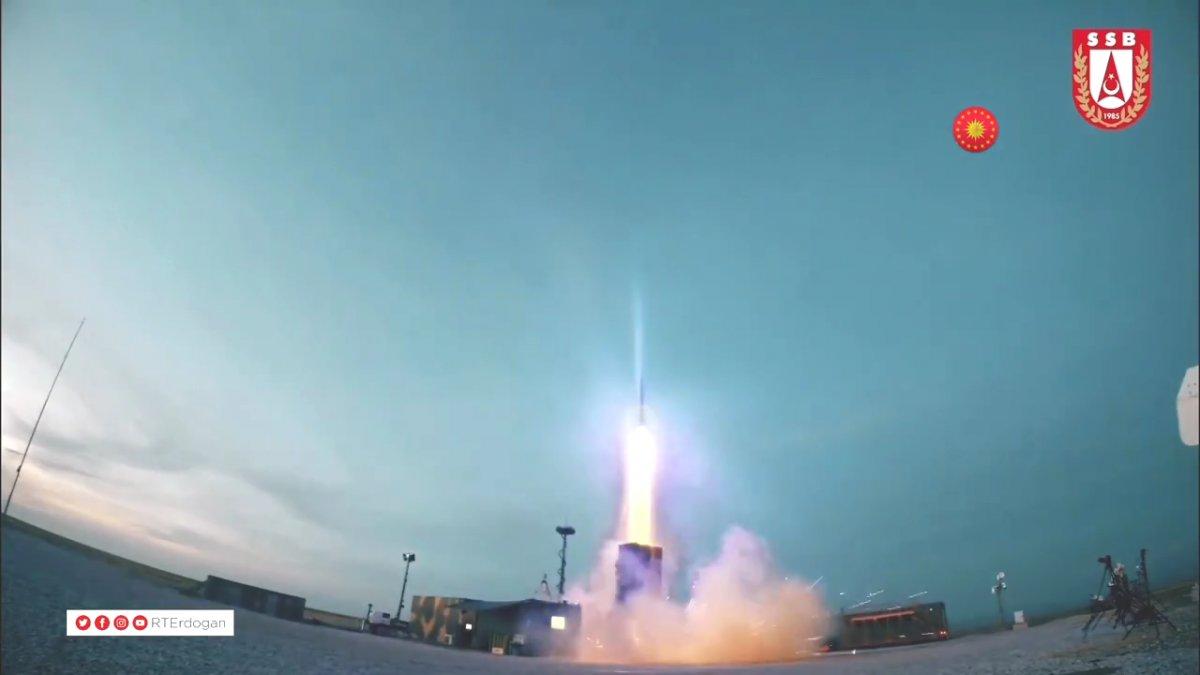 İlk yerli ve milli füze sistemi HİSAR-A +'nın test atışları
