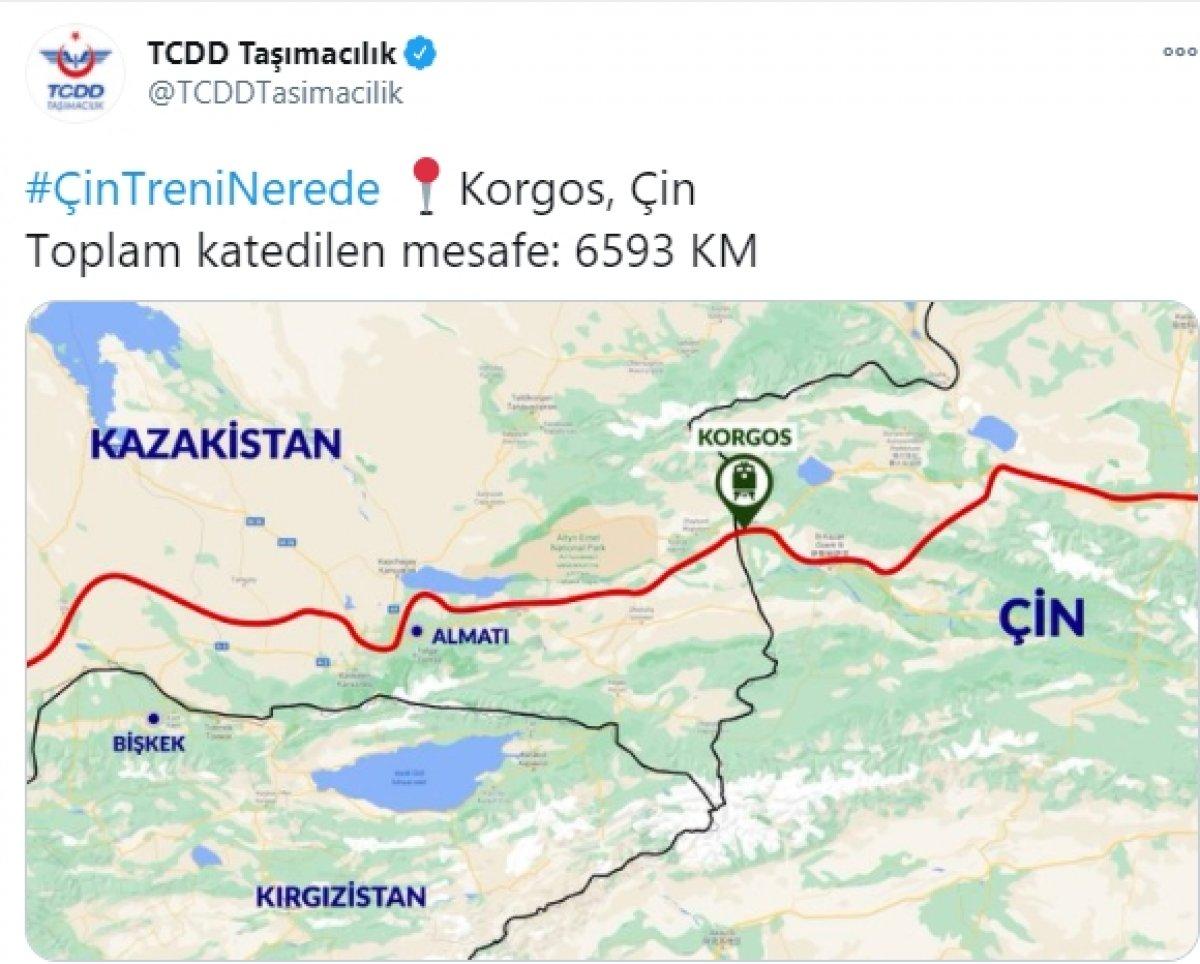 İstanbul'dan törenle uğurlanan ilk ihracat treni Çin'e ulaştı
