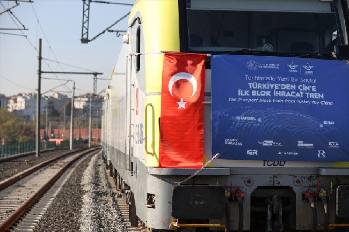 İstanbul'dan törenle uğurlanan ilk ihracat treni Çin'e ulaştı