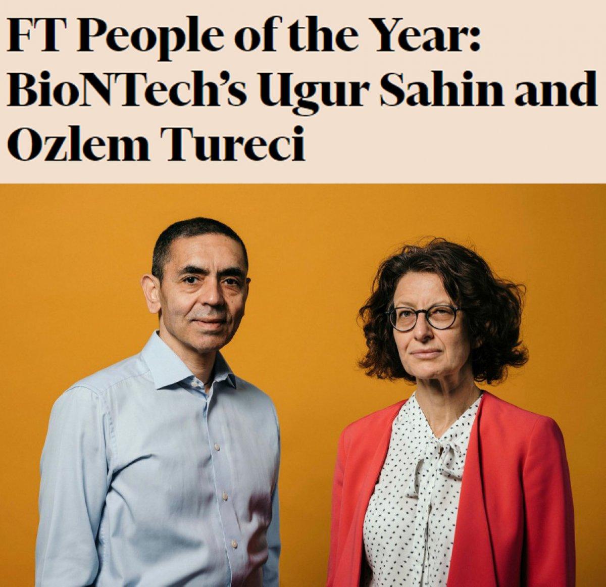 Financial Times yılın insanlarını seçti: Uğur Şahin ve Özlem Türeci