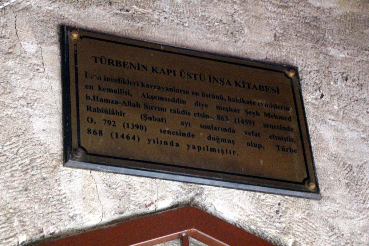 Bolu’daki Akşemseddin Hazretleri Türbesi'ne Fransız tarzı tente