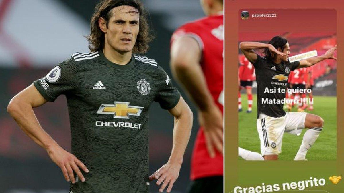 Taraftara 'Negrito' diyen Cavani 3 maç ceza aldı