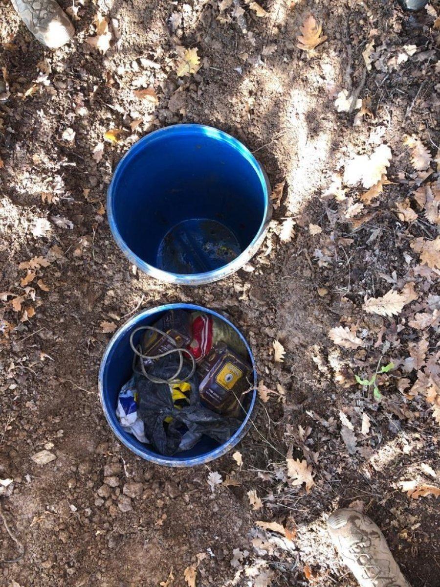 Muş’ta terör örgütüne ait malzemeler ele geçirildi