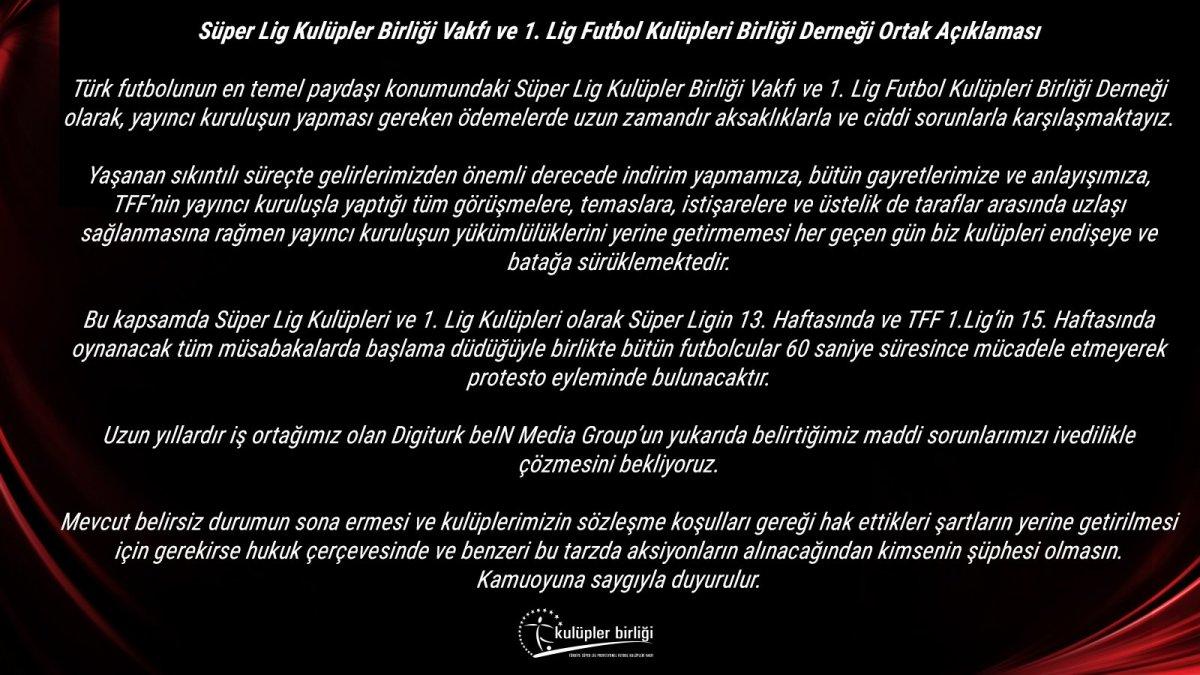 Kulüpler Birliği'nden yayıncı kuruluşa protesto kararı