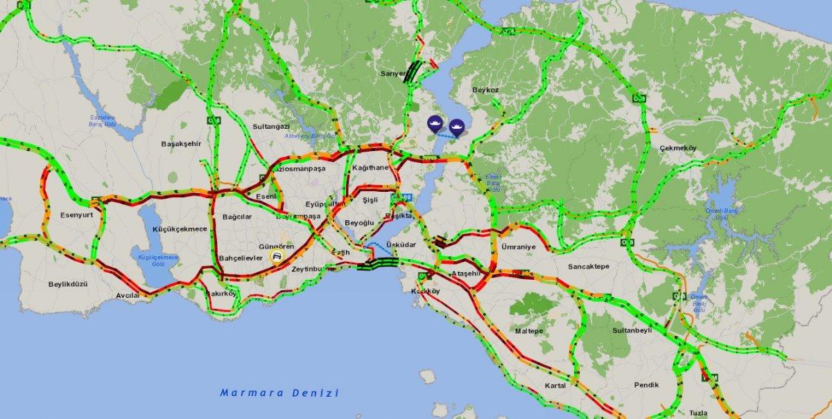 İstanbul'da kısıtlama öncesinde trafik yoğunluğu arttı