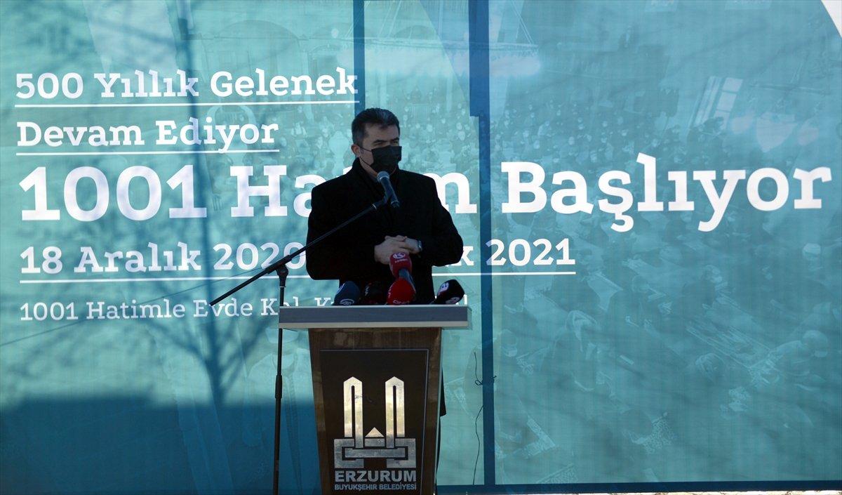 Erzurum'un asırlık geleneği '1001 Hatim' başladı