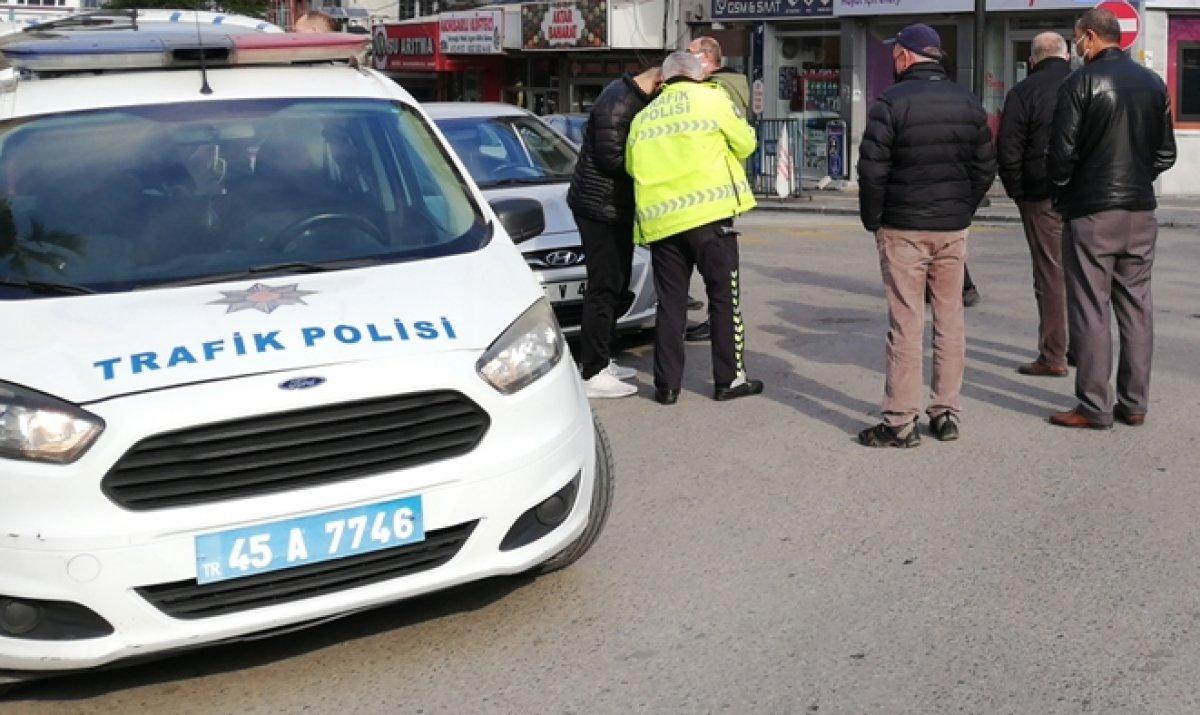 Manisa'da kaza yapan sürücü ve yolcuya 6 bin 300 lira kısıtlama cezası