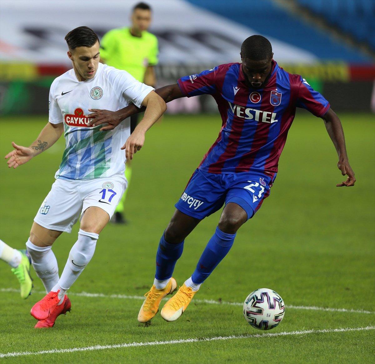 Trabzonspor, Rizespor'u 2 golle geçti