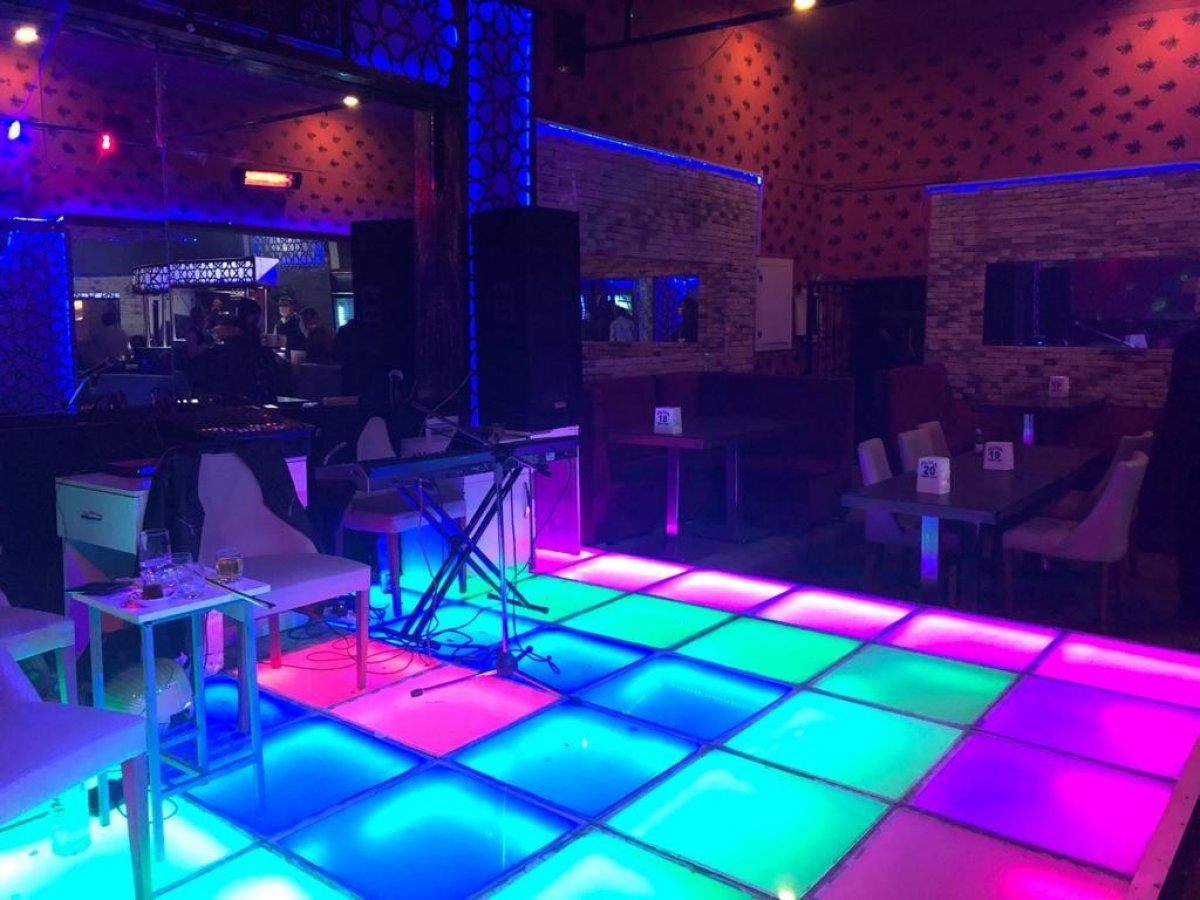 Konya'da sokağa çıkma yasağında açık olan eğlence mekanına baskın