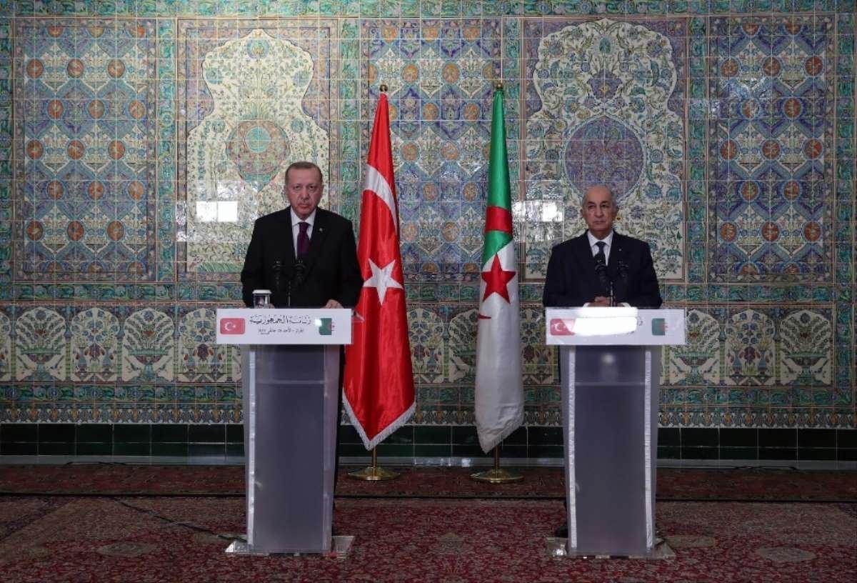 Cumhurbaşkanı Erdoğan, Cezayir Cumhurbaşkanı Tebbun ile görüştü