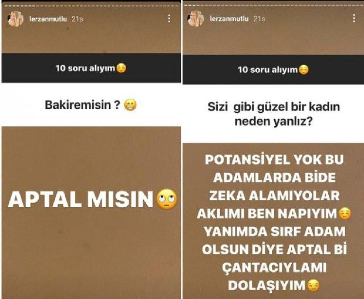 Lerzan Mutlu'yu bakirelik sorusu sinirlendirdi