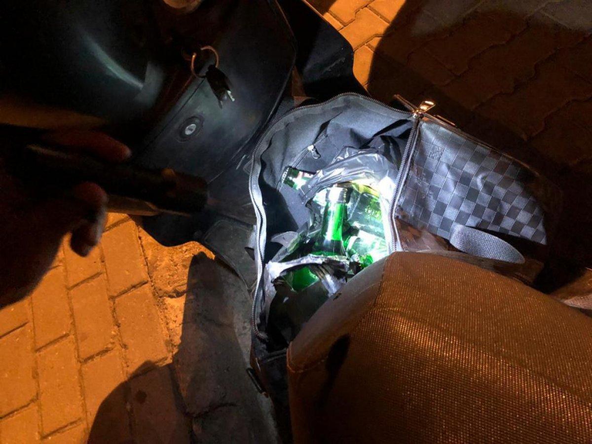 Aydın'da alkol servisi yapan motosikletliye 8 bin lira ceza