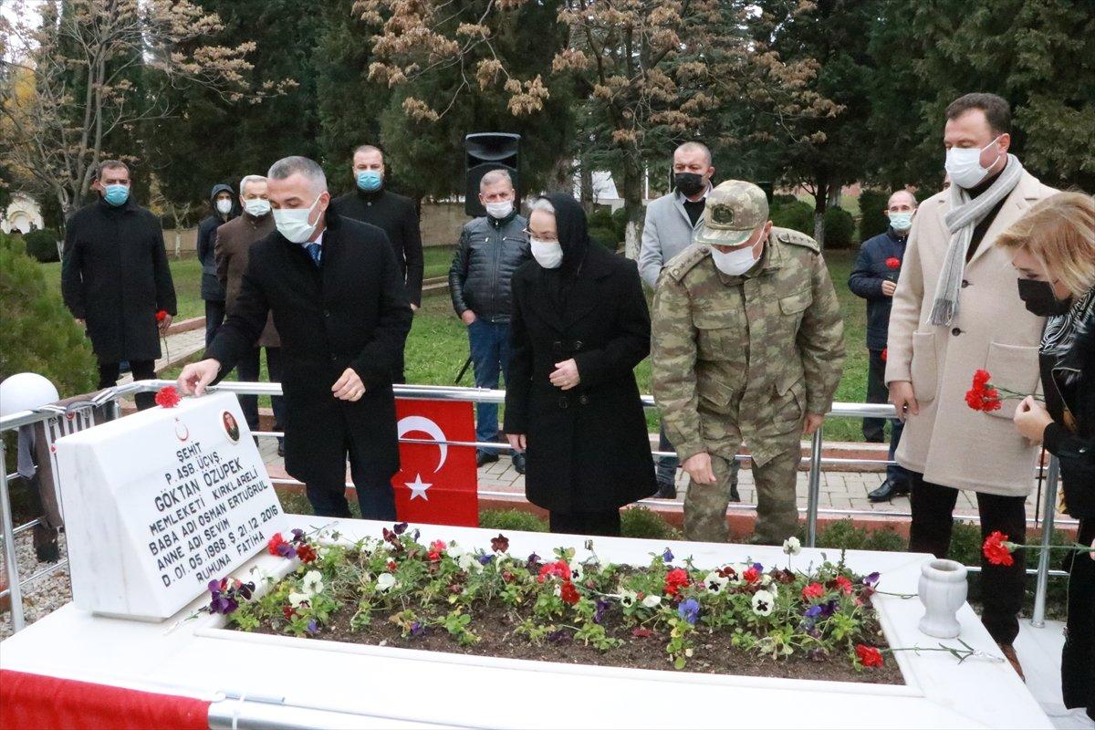Fırat Kalkanı Harekatı Şehidi, Kırklareli'de anıldı