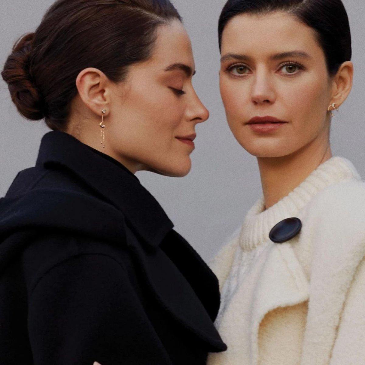 Beren Saat ve Belçim Bilgin poz verdi