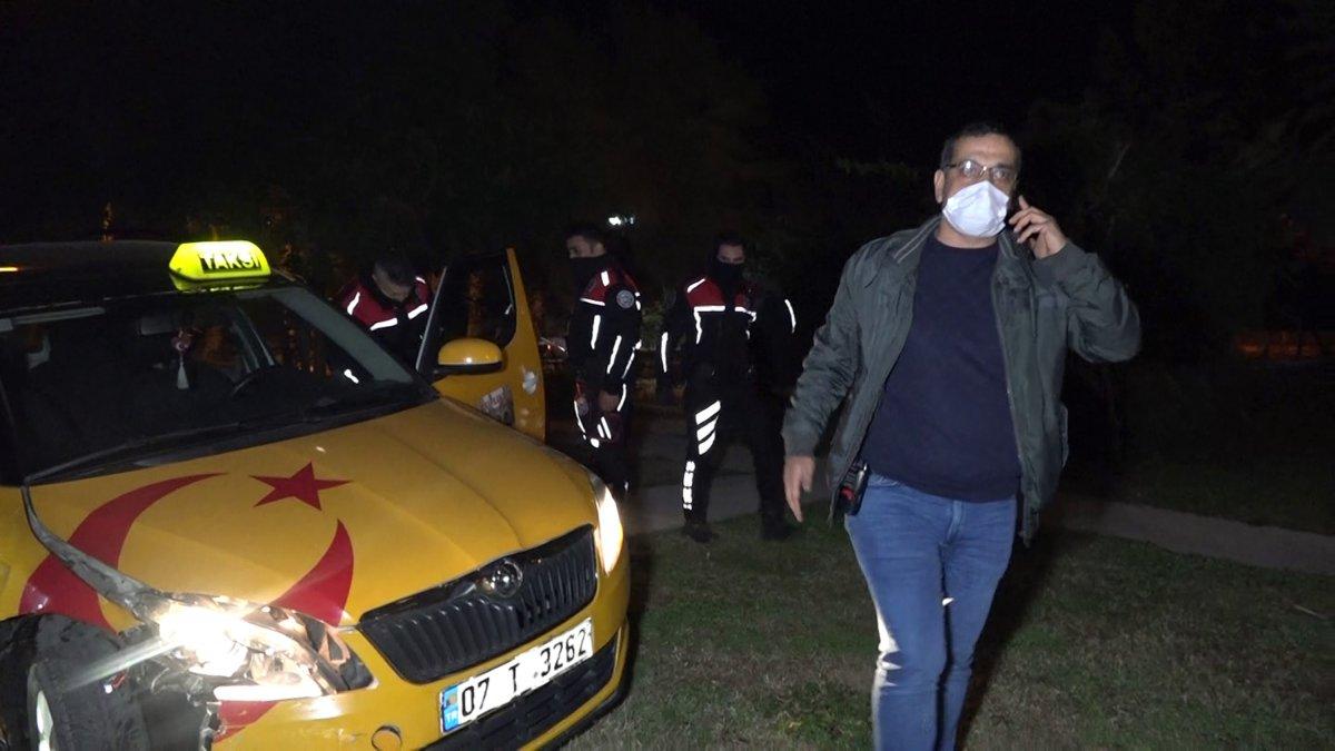 Antalya'da taksi çalan şüpheli, polis tarafından yakalandı