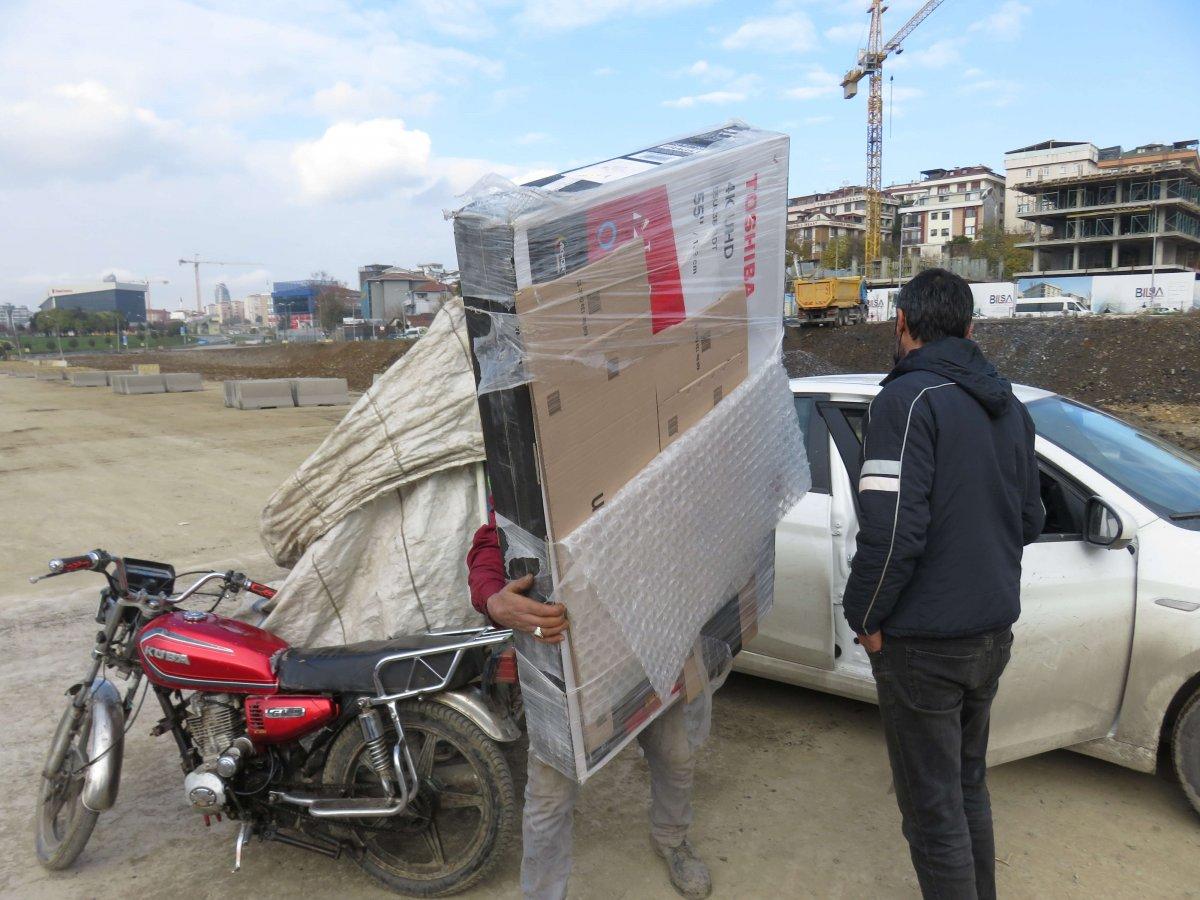 Kadıköy'de televizyon hırsızları kamerada