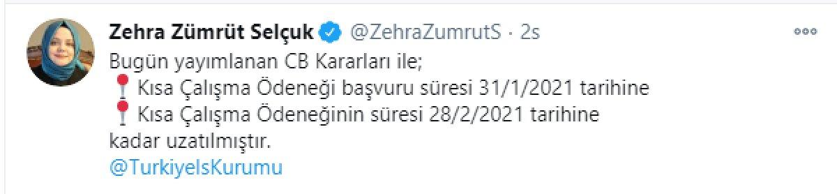 Twitter hesabından duyuru