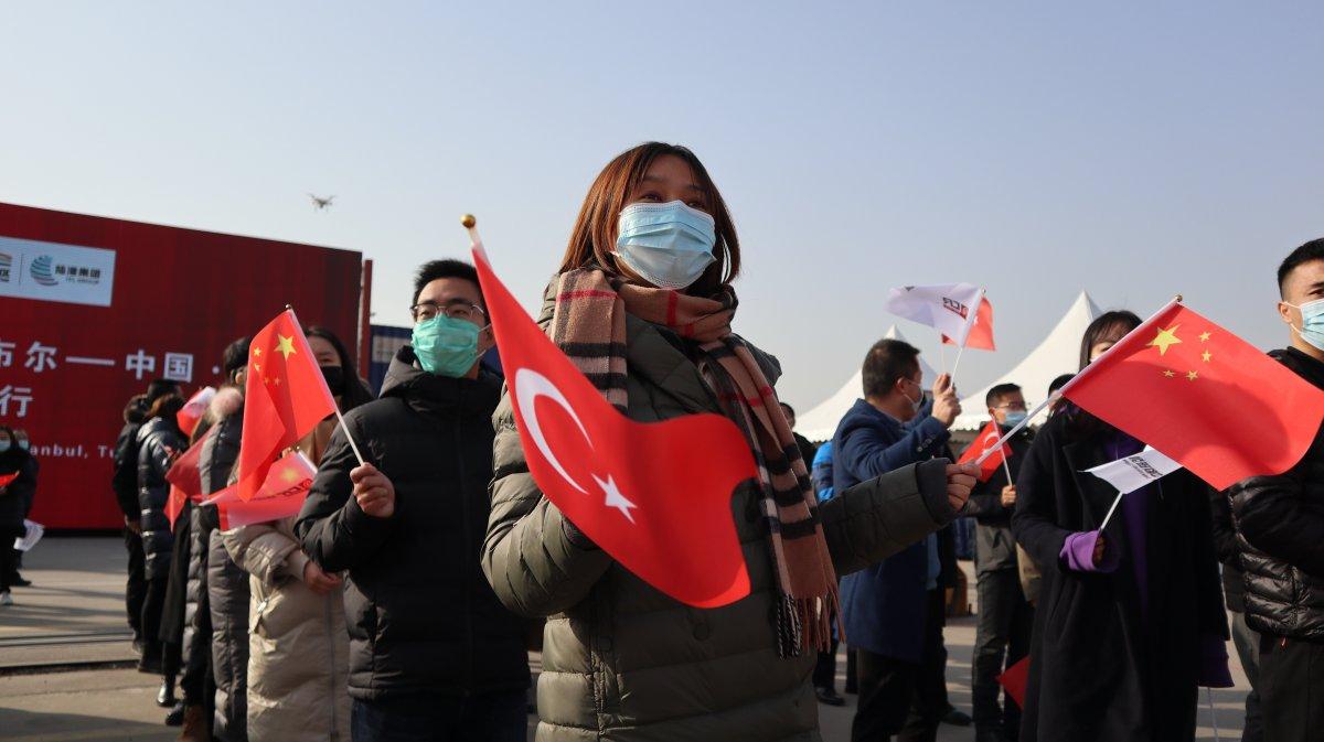 Türkiye’nin ihracat treni için Çin’de tören düzenlendi