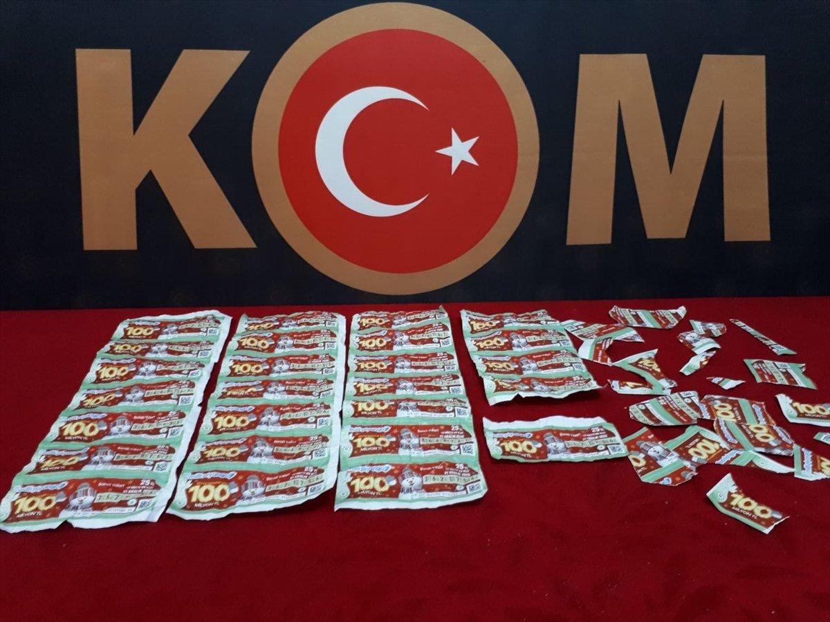 Gaziantep'te sahte Milli Piyango bileti ele geçirildi