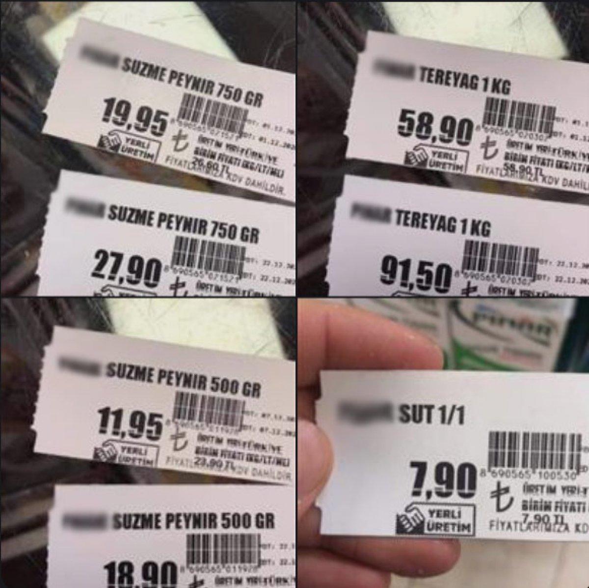 Marketlerdeki ürünlere fahiş fiyat zamları ifşa edildi