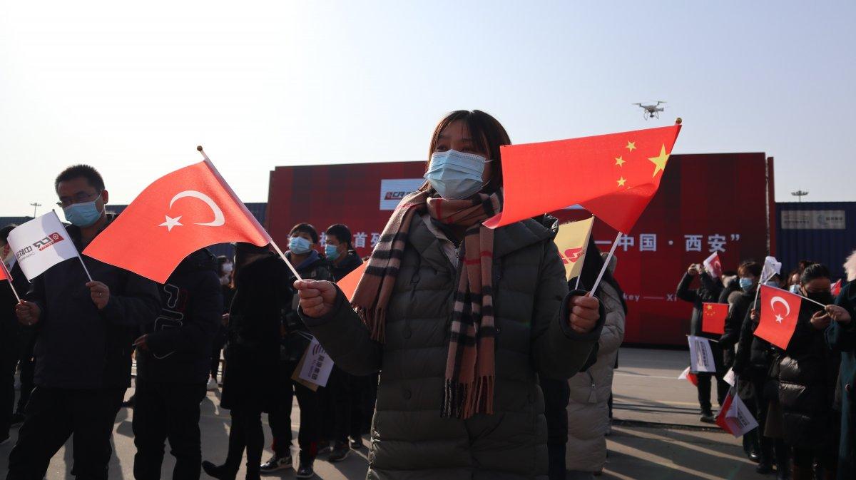 Türkiye’nin ihracat treni için Çin’de tören düzenlendi