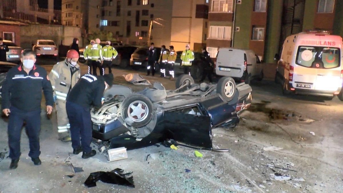 Kartal'da otomobil bahçeye uçtu: 1 ölü, 2 yaralı