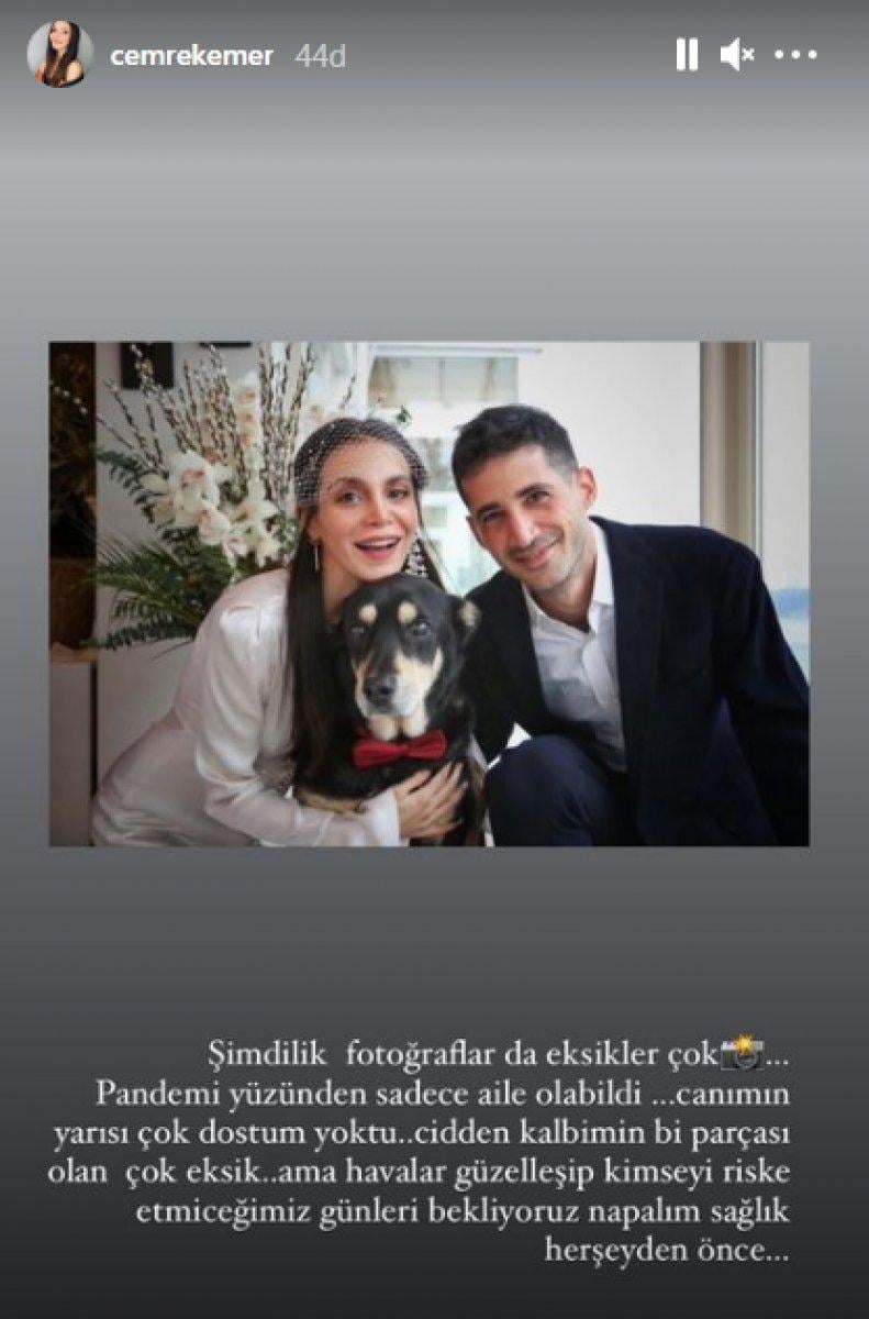 Cemre Kemer evlendi