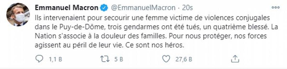 Fransa'da 3 jandarmayı öldüren koca ölü bulundu